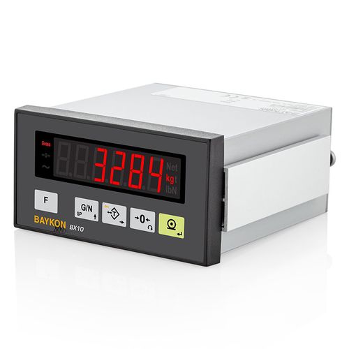 Terminale di pesatura digitale - BX10 - BAYKON Industrial Weighing Systems - con display LED / ad incastro / in acciaio inossidabile