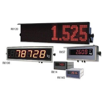 Indicatore di peso a distanza - RX series Remote Displays - BAYKON Industrial Weighing Systems - con display LED / ad incastro / IP65