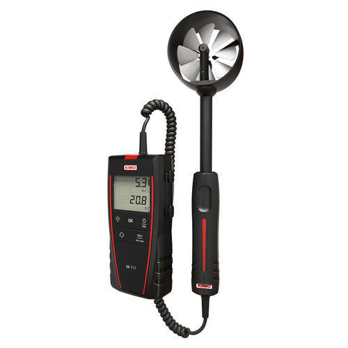 Termoanemometro a elica - LV 117 - Sauermann - portatile / digitale / con alimentazione a batteria