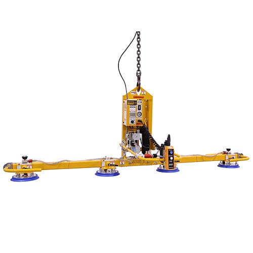 Ventosa di sollevamento a telaio - AT100M4 series - ANVER Vacuum System Specialists - per lastra di vetro / regolabile / elettrica