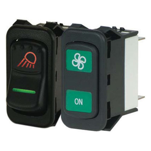 Interruttore a bascula - NGR - Eaton Commercial Controls - unipolare / IP67 / luminoso