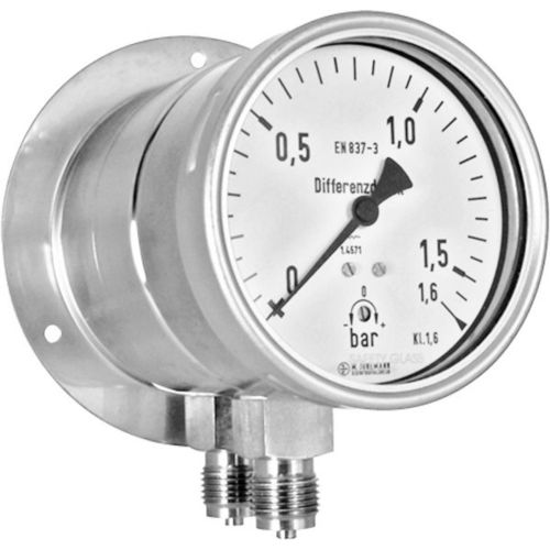 Manometro differenziale - DM20 series  - Manfred Jünemann Mess- und Regeltechnik GmbH - con quadrante / in acciaio inossidabile / a membrana