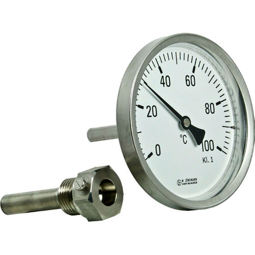 Termometro con sonda - B23   - Manfred Jünemann Mess- und Regeltechnik GmbH - bimetallico / con quadrante / avvitabile