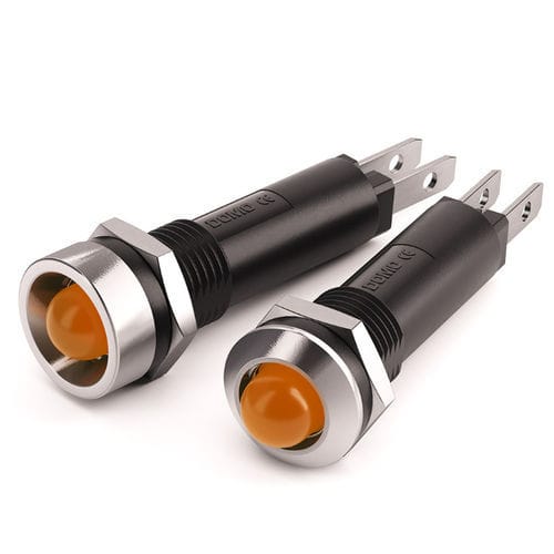 Indicatore luminoso lampeggiante - VL8 - DOMO - LED / filettato / IP40