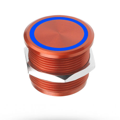 Interruttore anodizzato rosso - TBD - Stern Engineering Ltd. - piezoelettrico / unipolare / antivandalismo