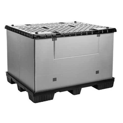 Cassa-pallet in HDPE - Mega-Pack 1500 - WALTHER Faltsysteme GmbH - FALTBOX - in PP / per trasporto pesante / industriale