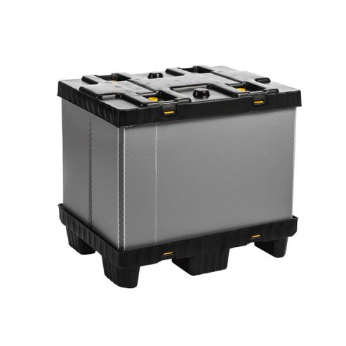 Cassa-pallet in HDPE - Mega-Pack 800 - WALTHER Faltsysteme GmbH - FALTBOX - in PP / da trasporto / industriale