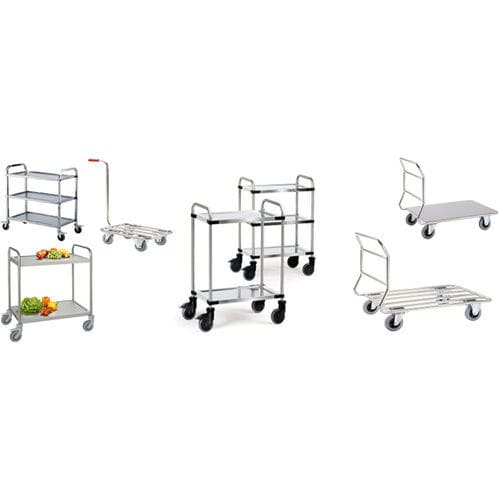 Carrello da trasporto - Neri Makina Müh. San. ve Tic. Ltd. Şti. - in acciaio inossidabile / per l'industria agroalimentare