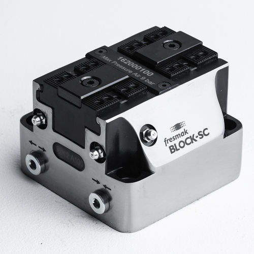 Morsa per macchina utensile - BLOCK-SC 100 - Fresmak - pneumatica / autocentrante