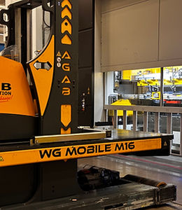 Carrello per movimentazione - WG Mobile XL - AGAB Pressautomation AB - in metallo / per stampi / elettrico