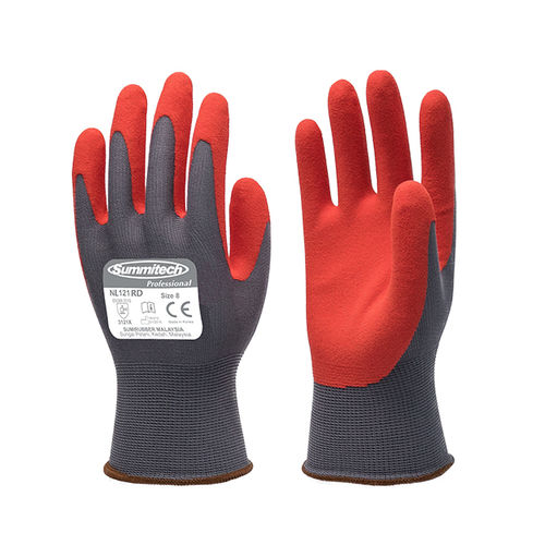 Guanti da lavoro - NL121 RD - Sumirubber Malaysia Sdn. Bhd. - di protezione meccanica / in nitrile / traspirante