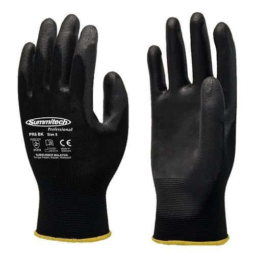Guanti per movimentazione - PR6 BK - Sumirubber Malaysia Sdn. Bhd. - industriale / resistente all'abrasione / in PU