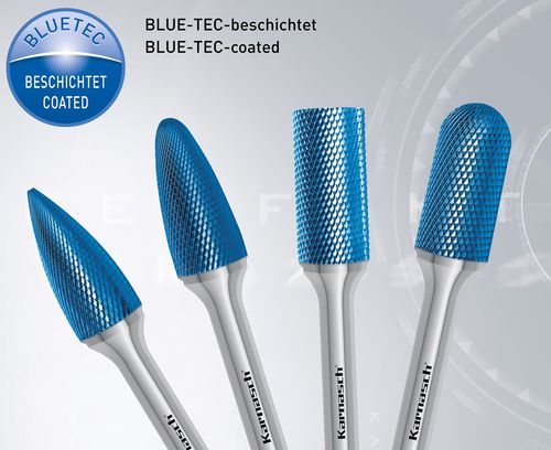 Fresa a codolo - Blue-Tec  - Karnasch Professional Tools GmbH - integrale / di sbavatura / in carburo de tungsteno