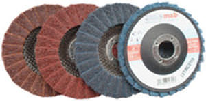 Disco abrasivo in fibre sintetiche - MOLEMAB - per finitura / per legno / non-tessuto