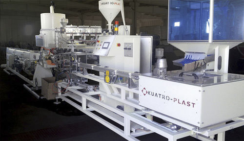 Linea di estrusione 3 strati - KUATRO PLAST - per tubi / per termoplastici / per tubo di irrigazione