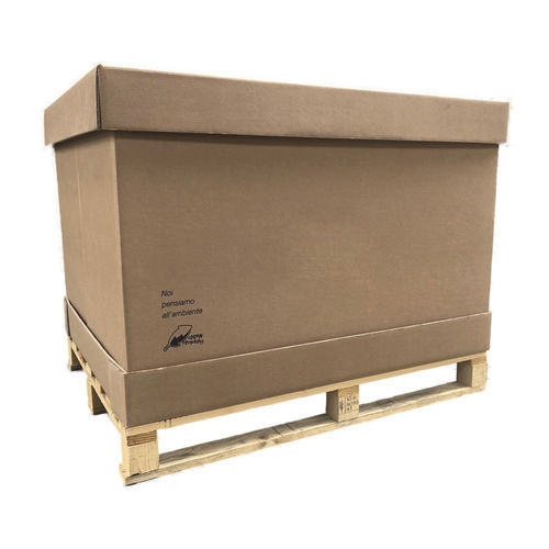 Cassa-pallet in legno - SPAZIO ZERO C&W - TELOS SRLS - in cartone / di stoccaggio / da trasporto