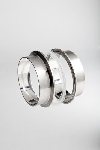 Raccordo idraulico - TRI-CLAMP: BS-DIN, ISO - Sterivalves Srl - a bicchiere / in acciaio inossidabile / per l'industria farmaceutica