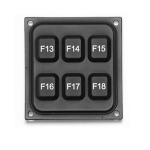 Tastiera numerica ad incastro - KP6000 Series - CTI Electronics Corporation - in gomma siliconica / USB / IP66