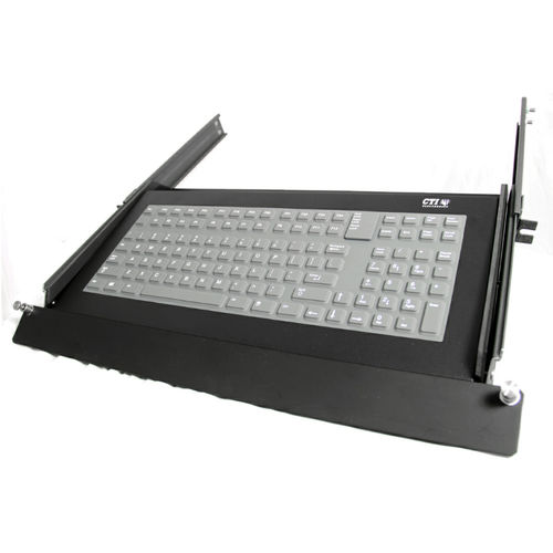 Tastiera montata su rack-cassetto - KI3700 Series - CTI Electronics Corporation - a tasti meccanici / 101-104 tasti / industriale