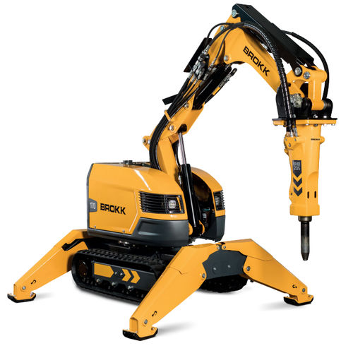 Robot di demolizione telecomandato - BROKK 170 - Brokk - compatto / per l'industria nucleare