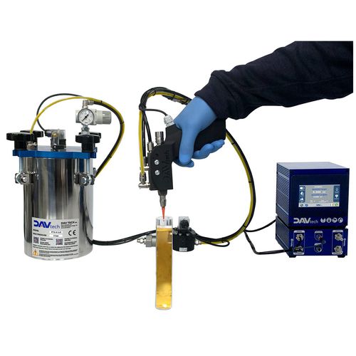 Sistema di riempimento per olio - DAV TECH Srl - per colla epossidica / agente di distacco / per primer
