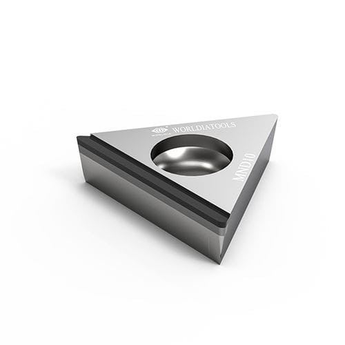 Inserto da taglio di tornitura - TCGT - Beijing Worldia Diamond Tools Co., Ltd - in PCD / triangolare