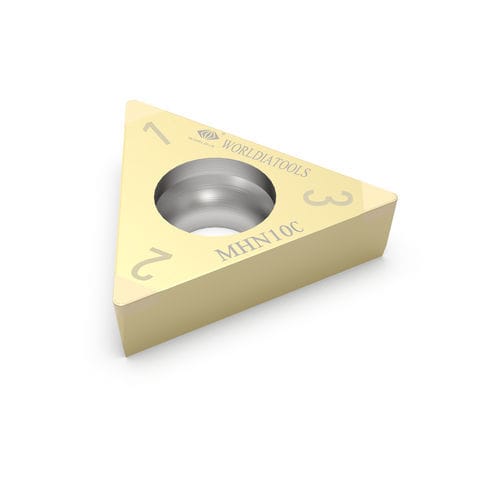 Inserto di taglio amovibile di tornitura - TCGW 090202 - Beijing Worldia Diamond Tools Co., Ltd - CBN / per acciaio temprato / rivestito