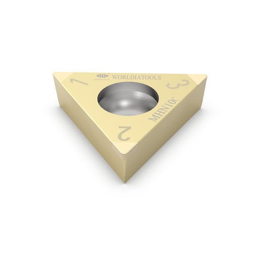 Inserto di taglio amovibile di tornitura - TCGW 110308 - Beijing Worldia Diamond Tools Co., Ltd - CBN / per acciaio temprato / rivestito