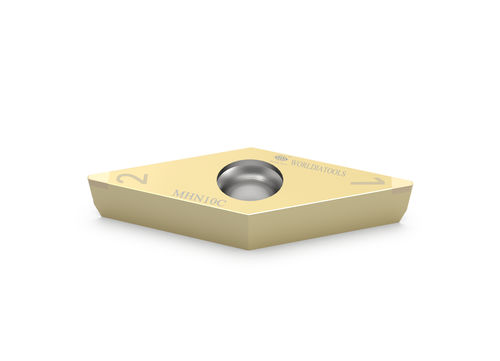 Inserto di taglio amovibile di tornitura - VCGW 110308 - Beijing Worldia Diamond Tools Co., Ltd - CBN / per acciaio temprato / rivestito