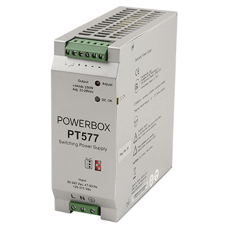 Alimentatore elettrico su guida DIN - PT577 series - Powerbox - DC/DC / AC/DC / ad uscita semplice