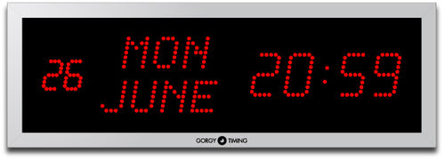 Orologio per rete - LEDICA® ALPHA 7.M - GORGY TIMING - digitale / LED / da interno