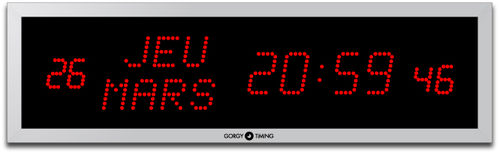 Orologio da parete - LEDICA® ALPHA REVERSO 7.M.S - GORGY TIMING - digitale / LED / da interno