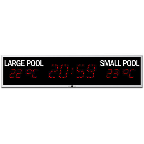Display LED - LEDI® POOL - GORGY TIMING - a 1 linea / per misurazione di temperatura / RS-232