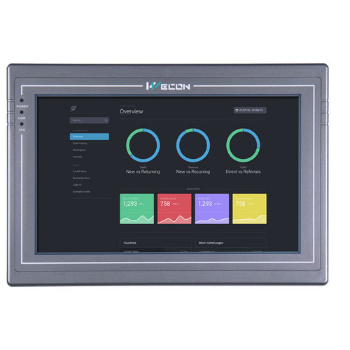 HMI touch screen - PI3102H series - Wecon Technology Co.Ltd - ad incastro / 1024 x 600 / ARM Cortex-A8