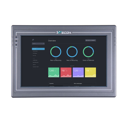 HMI touch screen - PI8102H series - Wecon Technology Co.Ltd - ad incastro / 1024 x 600 / ARM Cortex-A8