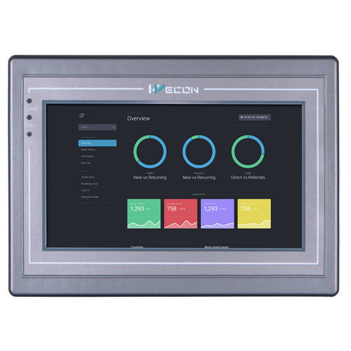 HMI con touch screen - PI8070 series - Wecon Technology Co.Ltd - ad incastro / 800 x 480 / ARM Cortex