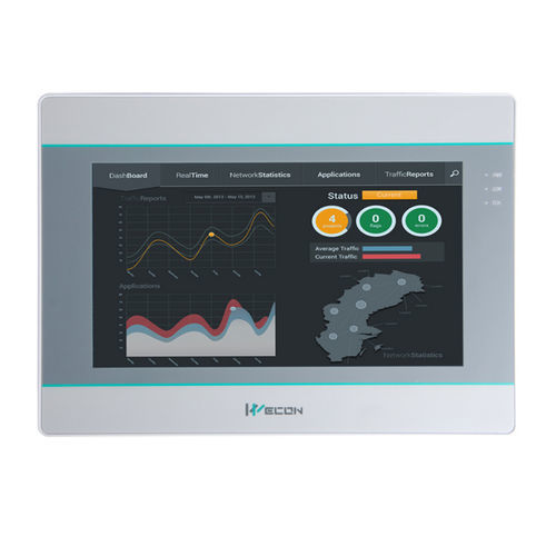 HMI con touch screen - PI3102ie - Wecon Technology Co.Ltd - ad incastro / 1024 x 600 / ARM Cortex