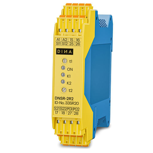 Relè di sicurezza di arresto di emergenza - SAFEONE DNSR-2R2 - DINA Elektronik GmbH - per montaggio su pannello / temporizzatore / programmabile
