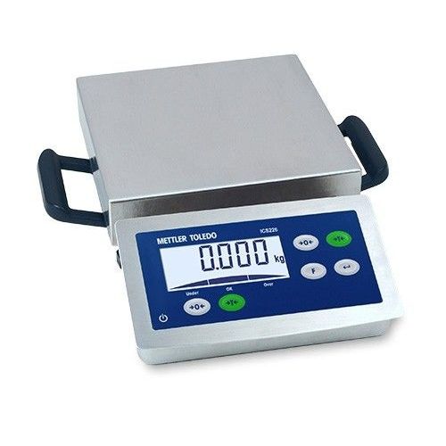 Bilancia a piattaforma - ICS226-QA15F-EU - METTLER TOLEDO - chilogrammo / con display LCD / in acciaio inossidabile