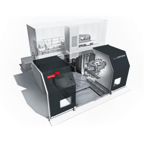 Tornio CNC - Dörries VC-V series - Starrag - orizzontale / 4 assi / a doppia colonna