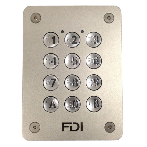 Tastiera numerica 12 tasti - FD-060-164 - FDI MATELEC - ad incastro / in metallo / antivandalismo