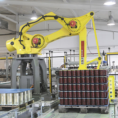 Pallettizzatore e depallettizzatore robotizzato - Zeus - FMT - per bottiglie / per lattine / per di pallet vuoti