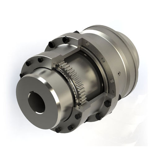 Giunto a ingranaggi - GCB1-30 - ZHENJIANG SUODA COUPLING CO.,LTD. - a doppia articolazione / con flangia