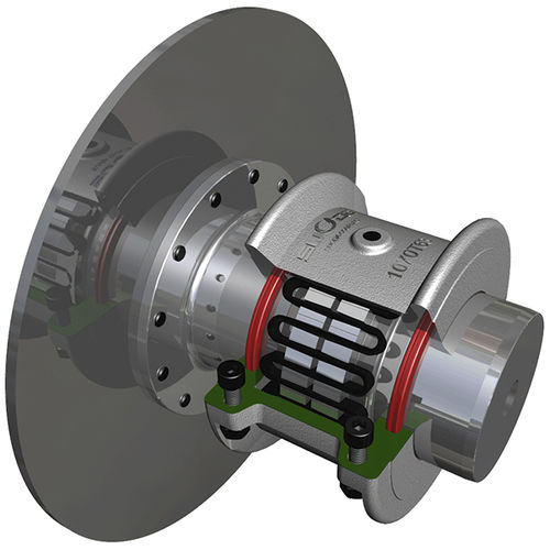 Giunto a griglia - 1020-1160 T63 - ZHENJIANG SUODA COUPLING CO.,LTD. - con disco di freno / coppiglia e manicotto