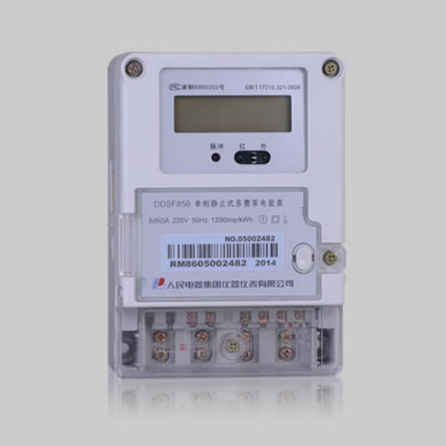 Contatore di energia elettrica monofase - DDSF858 single phase  multi-tariff meter - PEOPLE ELE. APPLIANCE GROUP CO., LTD. - a muro / con display LCD / RS-485