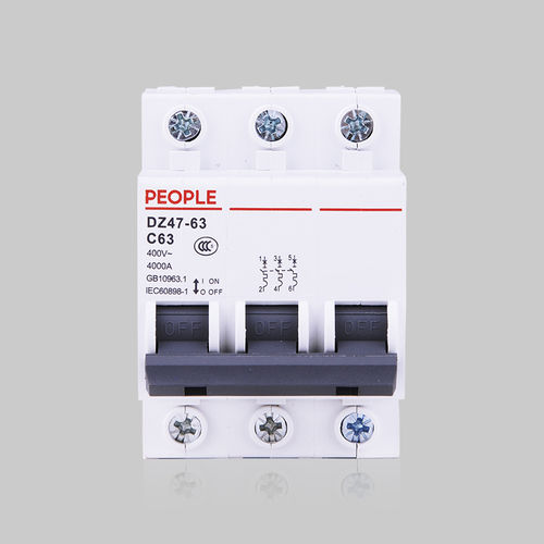Interruttore automatico contro le sottotensioni - DZ47-63 Series - PEOPLE ELE. APPLIANCE GROUP CO., LTD. - AC / 3 poli / 2 poli