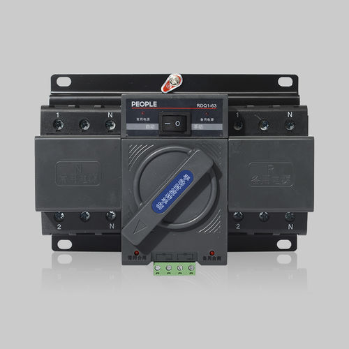 Commutatore di trasferimento automatica - RDQ1 series ATS - PEOPLE ELE. APPLIANCE GROUP CO., LTD. - manuale / per binario elettrificato / 4 poli