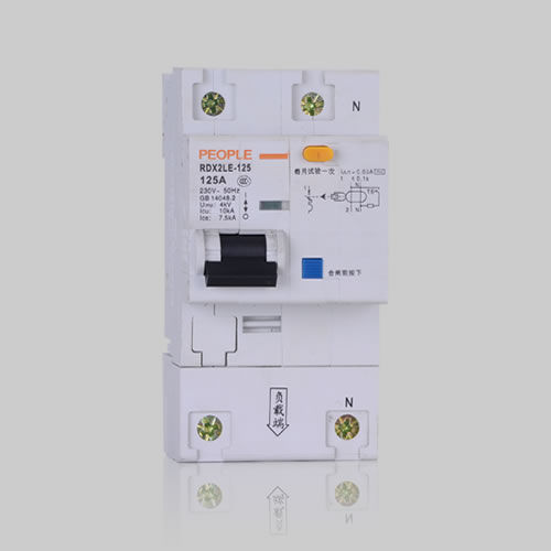 Interruttore differenziale con dispersione a terra - RDX2LE-125 series  - PEOPLE ELE. APPLIANCE GROUP CO., LTD. - AC / contro i cortocircuiti / modulare