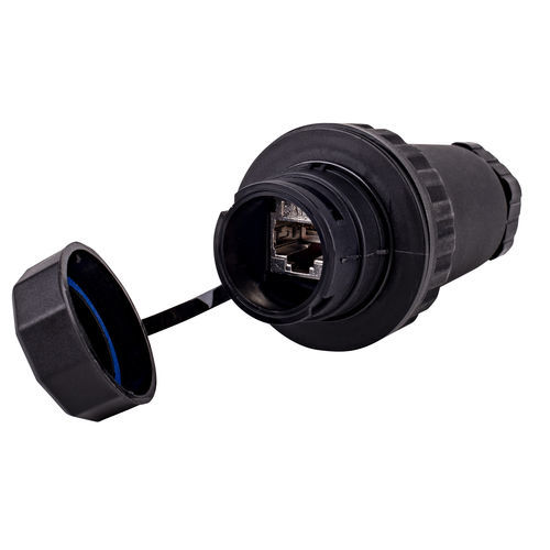 Connettore di dati - I4T6AFSIP68 - CAE GROUPE - RJ45 / cilindrico / femmina