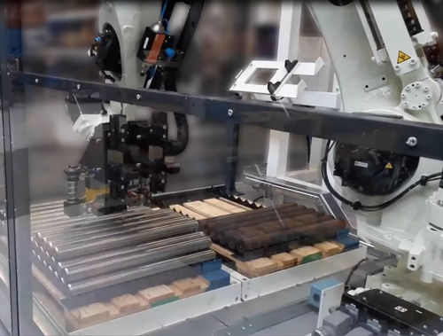 Cella robotizzata di pallettizzazione - TR 165 S - TECAUMA - di carico / per macchina utensile